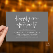 Invitation Happily Ever After Party, Wedding Dinner Dancing