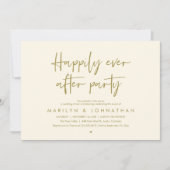 Invitation Happily Ever After Party, Wedding Dinner Dancing (Devant)