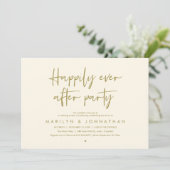 Invitation Happily Ever After Party, Wedding Dinner Dancing (Debout devant)