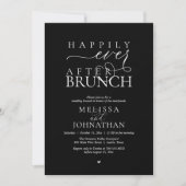 Invitation Happily Ever After Party Wedding Elopement Dinner (Devant)