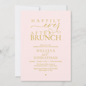 Invitation Happily Ever After Party Wedding Elopement Dinner (Devant)