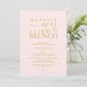 Invitation Happily Ever After Party Wedding Elopement Dinner (Debout devant)