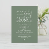 Invitation Happily Ever After Party Wedding Elopement Dinner (Debout devant)