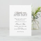 Invitation Happily Ever After Party Wedding Reception (Debout devant)