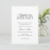 Invitation Happily Ever After Party Wedding Reception (Debout devant)