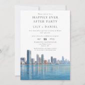 Invitation Happily Ever After Photo Miami Wedding (Devant)