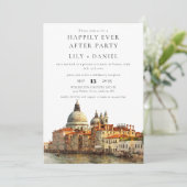 Invitation Happily Ever After Photo Venice Wedding (Debout devant)