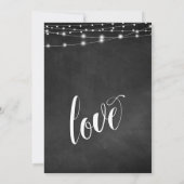 Invitation Happily Ever After Typographie Tableau à Craie Lum (Dos)