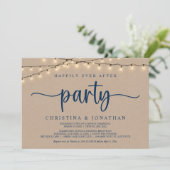 Invitation Happily Ever After Wedding Party,  String Lights (Debout devant)