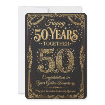 Happy 50Years Celebration Card