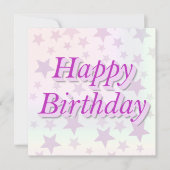 Invitation Happy Birthday!! (Devant)