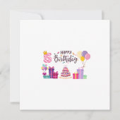 Invitation Happy Birthday Editable Design  (Devant)