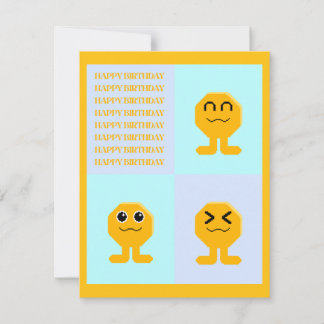 Invitation Happy Birthday Octagon Popkin