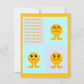 Invitation Happy Birthday Octagon Popkin (Dos)