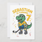 Invitation Happy Birthday Sebastian 7th Bday (Devant)