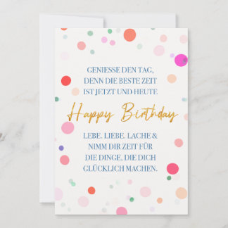 Invitation Happy Birthday und ein toller Spruch Gute Laune