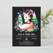 Invitation Happy Boho Fox Anniversaire numérique (Debout devant)