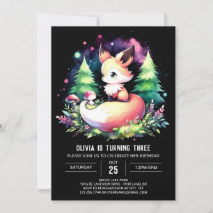 Invitation Happy Boho Fox Anniversaire numérique