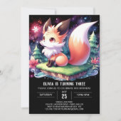 Invitation Happy Boho Fox Anniversaire numérique (Devant)