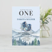 Invitation Happy Camper 1er Anniversaire Camping Party (Debout devant)