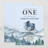 Invitation Happy Camper 1er Anniversaire Camping Party (Devant / Derrière)