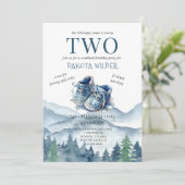 Invitation Happy Camper 2e Anniversaire Camping (Debout devant)