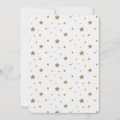 Invitation Happy Camper Christmas Blue 1st Birthday Photo (Dos)