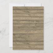 Invitation Happy Camper Watercolor Baby shower boisé (Dos)