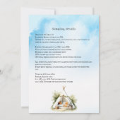 Invitation Happy Campers glamp teepee tente traîneau (Dos)