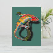 Invitation Happy chameleon (Debout devant)