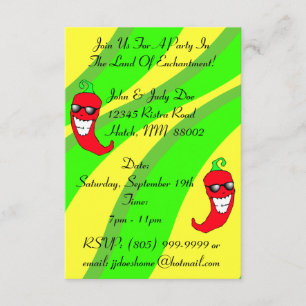 Invitation Happy Chiles Pepper Ristra Chile peppers NM
