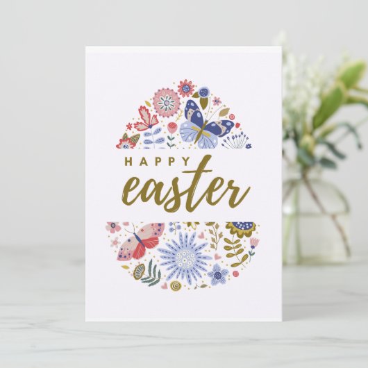 INVITATION HAPPY EASTER (Debout devant)