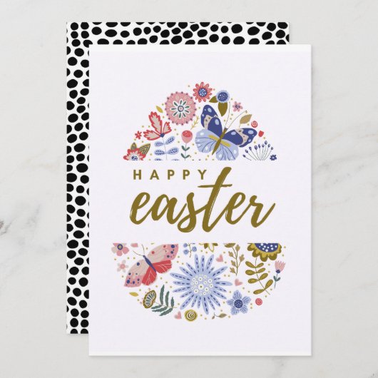 INVITATION HAPPY EASTER (Devant / Derrière)