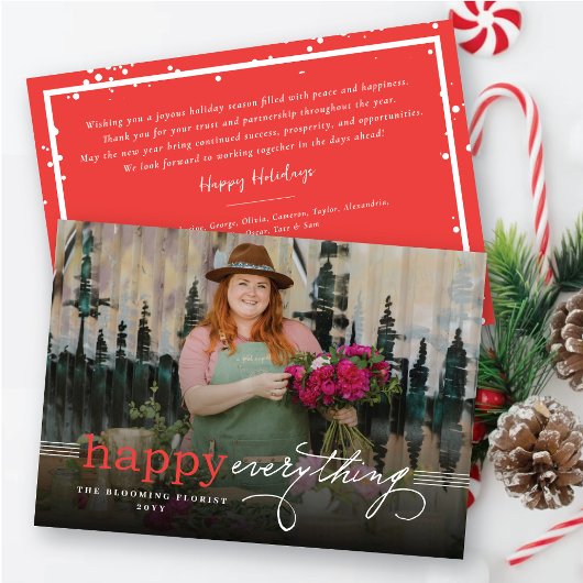 Invitation Happy Everything Simple Typographie Photo Business