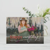 Invitation Happy Everything Simple Typographie Photo Business (Debout devant)