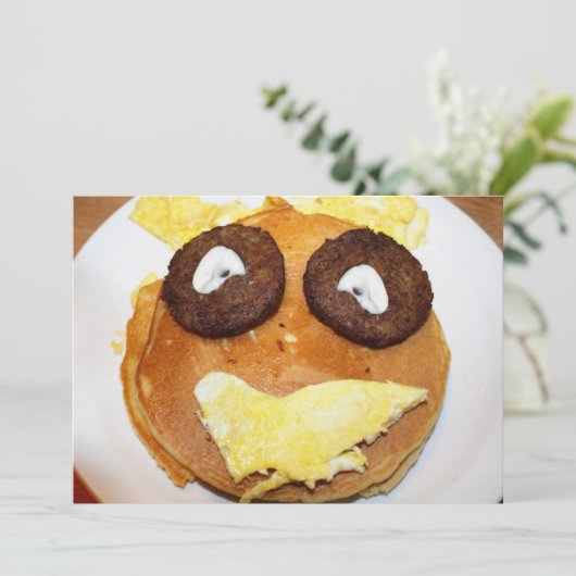 Invitation Happy Face Breakfast (Debout devant)