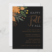 Invitation Happy Fall Y’all Automne part Thanksgiving Dîner (Devant)