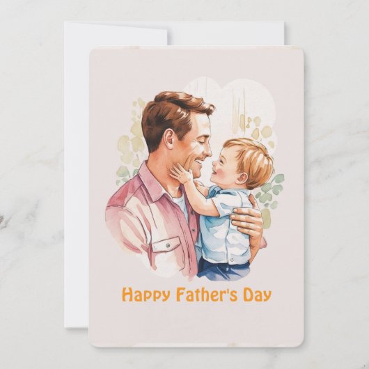 Invitation Happy Father's Day Card (Devant)