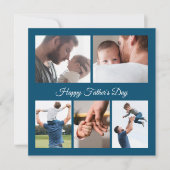 Invitation Happy Fête des pères 5 Photo Collage (Devant)