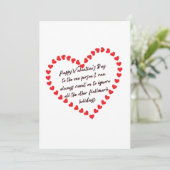 Invitation Happy Funny Valentines Day offre cadeaux (Debout devant)
