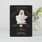 Invitation HAPPY GHOST HALLOWEEN Party (Debout devant)