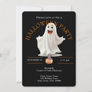 Invitation HAPPY GHOST HALLOWEEN Party