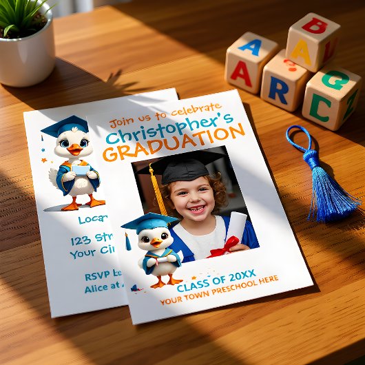 Invitation Happy Goose Preschool Graduation