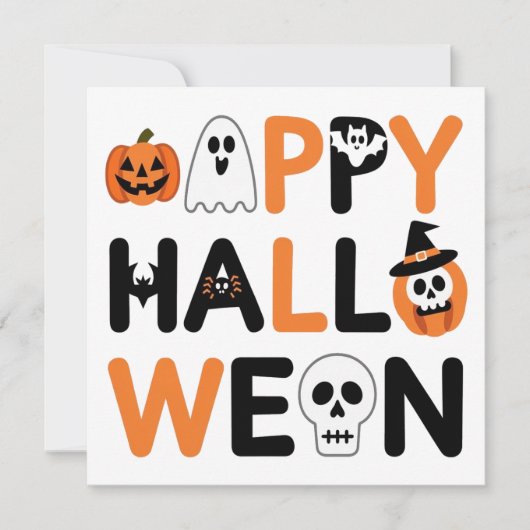 Invitation Happy halloween (Devant)
