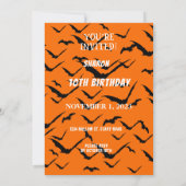 INVITATION HAPPY HALLOWEEN 10E ANNIVERSAIRE PERSONNALISÉ (Dos)