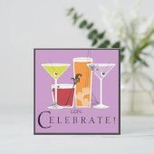 Invitation Happy Halloween Fêtons les cocktails Éffrayants (Debout devant)