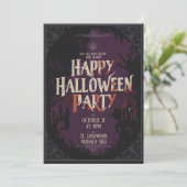 Invitation Happy halloween Party (Debout devant)