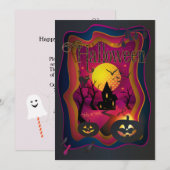 Invitation Happy Halloween Party "Treat or Trick" événement d (Devant / Derrière)