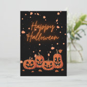 Invitation Happy Halloween Postcard (Debout devant)