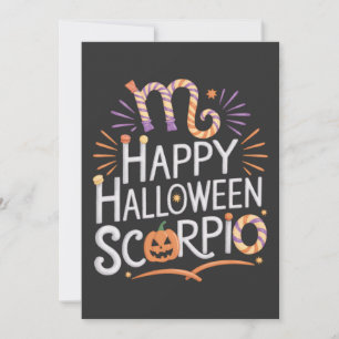 Invitation Happy Halloween, Scorpio Halloween Scorpio Citatio